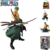 Boneco Premium aticulado Roronoa Zoro 17 cm One Piece Heroes Action Figure