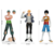 Kit 3 Boneco de 27cm Zoro Luffy e Sanji One Piece Enfaixados action figure - comprar online