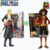 Kit 2 Bonecos 18cm - Roronoa Zoro Preto e Monkey D Luffy - One Piece