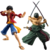 Kit 2 Bonecos 17cm Articulado Luffy + Zoro One Piece Heroes Action figure - comprar online