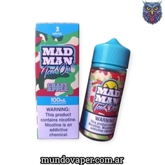 Botella de líquido vaper MAD MAN Crazy Grape de 100ml con caja de diseño camuflado