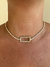 Choker de Fita com Zincônias de Cristal Banhado a Ouro 18K - comprar online