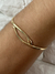 Bracelete Regulável Serpente Banhado A Ouro 18K - comprar online