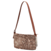 Bolsa Transversal Marrom Strass Pequena