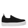 Tênis Knit Preto Flat Texturizado Santa Lolla