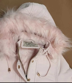 Imagem do Jaqueta Parka Forrada Feminina Moda Inverno Byunna Com Capuz