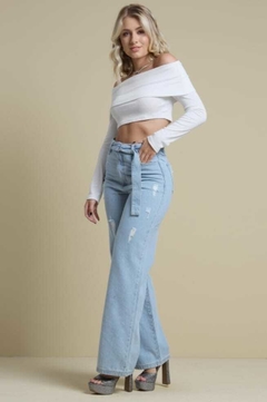 Calça Jeans Wide Leg By Unna - comprar online