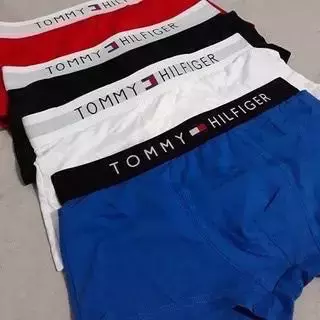 Cueca Tommy Hilfiger Boxer Logo Azul - Compre Agora
