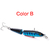 Lifelike Artificial Crankbait Multi Articulado Isca De Pesca 10.5Cm 9G 2-Segmento Duro Isca 6 Gancho Wobblers Isca De Pesca Do Mar - DE TUDO UM POUCO