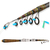 Telescopic Rock Fishing Rod Spinning Fly Carp Feeder Carbon Fiber Pesca Mini Travel Rod Reel Seat - DE TUDO UM POUCO