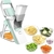 5-in-1 safe multifunctional slicer mandolin manual vegetable cutter radish fries tool kitchen accessories gadget meat cutter - loja online