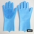 1Pair Dishwashing Cleaning Gloves Silicone Rubber Sponge Glove Household Scrubber Kitchen Clean Tools Dropshipping Kitchen