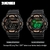 Imagem do SKMEI Relógio Esportivo Masculino Multifuncional 5 Bar À Prova D' Água Pulseira PU LED Relógios Relógio Digital Chrono Relógio Reloj Hombre 1243