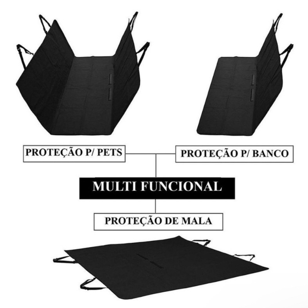 Capa Protetora pet Para Carros Impermeável 1,40x1,30mts Kit Engate