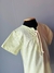 Camisa Bata Listras Off Green