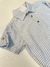 Camisa Listras Azul Celete / Caqui - comprar online