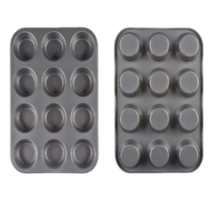 Molde De Teflon Muffins X12 Cupcakes Reposteria Antiadherent - tienda online