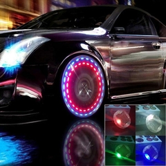 Imagen de Luces Led Impermeables Para Auto Moto Carga Solar Luz Rgb