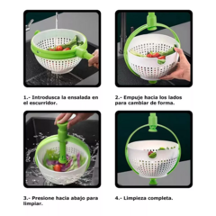 Centrifuga Ensaladas Escurridora De Verduras Multiuso