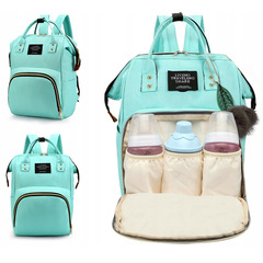 Mochila Maternal Con Compartimientos Neceser CELESTE - comprar online