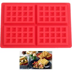 Molde Waffle Silicona Rectangular Wafflera Repostería Barra - + que util necesario