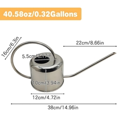 Regadera de Acero Inoxidable 0.9L Heart - + que util necesario