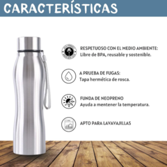 Botella Frio Calor Termo 750ml Acero Inoxidable Termica - + que util necesario