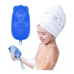 Esponja De Silicona Corporal Manopla Ducha Baño Exfoliante - + que util necesario