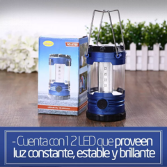 Farol para Camping 18 Leds con Doble Gancho y Brujula - + que util necesario