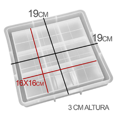 Molde Silicona Cuadrada 19x19cm - + que util necesario