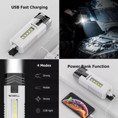 Linterna para Manubrio con Power Bank Portatil - + que util necesario