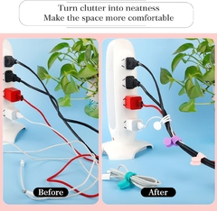 Clip Magnetico organizador de Cables de silicona