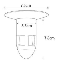 Tapon Filtro Bacha Pileta Rejilla Cocina Anti Olor Insectos