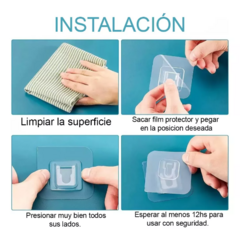 Encastre Adhesivo Resistente x4 Unidades