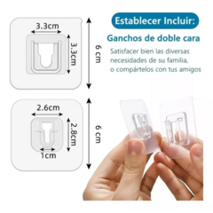 Encastre Adhesivo Resistente x4 Unidades