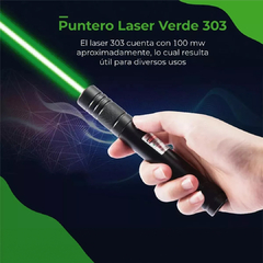 Puntero Laser 500 Mw Verde 303 Pila Recargable Cargador 220v