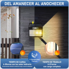 Imagen de Luz Exterior de 2 Focos con Panel Solar