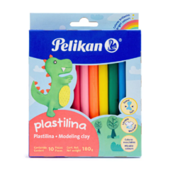 Paquete de 10 plastilinas de colores (Pelikan)