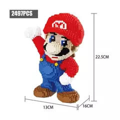 Figura armable bloques mini Mario saludando 22.5cm (2497pz) - comprar en línea