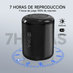 Bocina Bluetooth Negra 1HORA (BOC062) en internet