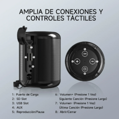 Bocina Bluetooth Negra 1HORA (BOC062) - comprar en línea