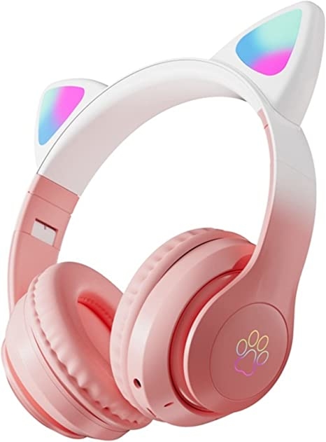 Audifonos rosas de discount gato