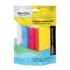 Foamy Moldeable 5 bolsas de 10g c/u Barrilito (8698FMMX)