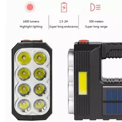 Lampara De Mano Solar Recargable 9 LEDS (W5117) - comprar en línea