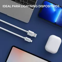 Cable Usb a (lightning) Ip 2.1A 2M 1hora Cab206 Color Blanco - comprar en línea