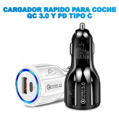 Cargador Auto Encendedor Usb Carga Rápida Qc3.0+ Tipo C en internet