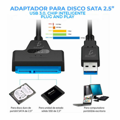 Adaptador Disco Duro 2.5 Sata A Usb 3.0 (CON.34.3.0)