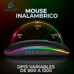 Raton Mouse Inalambrico Recargable Rgb - tienda en línea