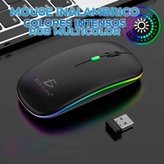 Raton Mouse Inalambrico Recargable Rgb - VIGOTECSHOP