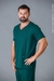 PIJAMA CIRÚRGICO GABARDINE VERDE BOTANICAL UNISSEX - GOLA V - NAMASTÊ - comprar online